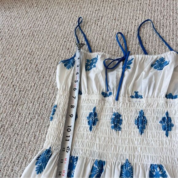 Ciao Lucia Barbara Floral Embroidery Dress in Sky - Picture 4 of 13